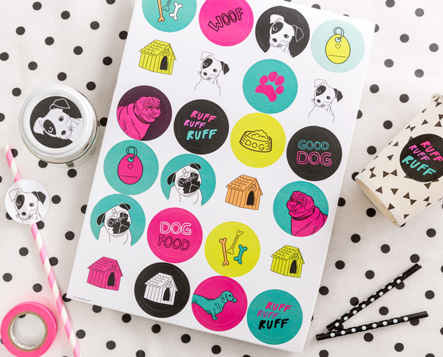 popupkemut-koiramaiset-kemut-tarra-arkki-40mm