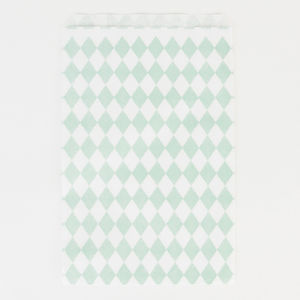 Salmiakkikuvioinen paperipussi, minttu (10 kpl)