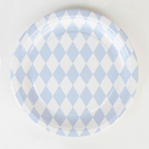 Paperilautanen, vaaleansiniset salmiakit (8  kpl)