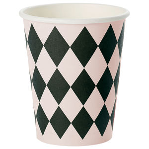 Paperimuki, mustavaaleanpunainen harlekiini (8 kpl)