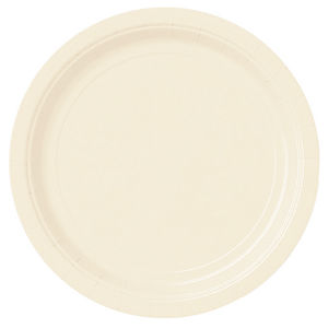 Kerman värinen paperilautanen, iso (8  kpl)