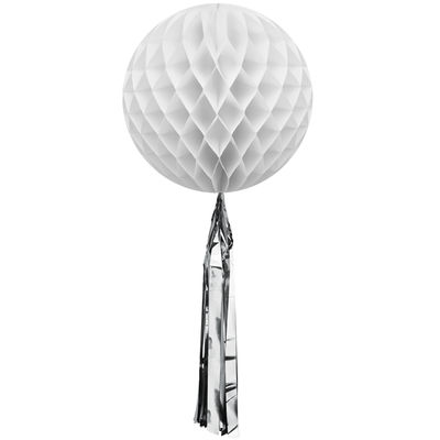Tupsupaperipallo, valkoinen Ø 30 cm