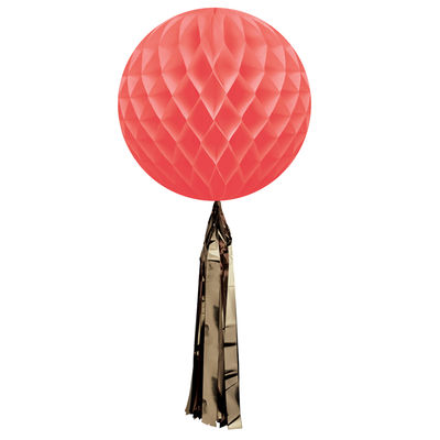 Tupsupaperipallo, koralli Ø 30 cm