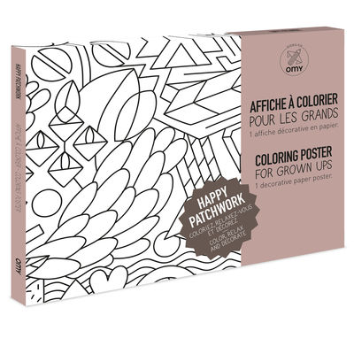 OMY Patchwork väritettävä jättijuliste 1,15 x 0,8 m