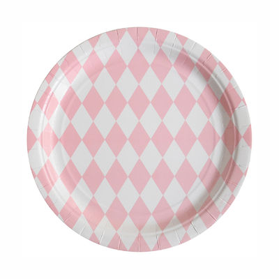 Paperilautanen, vaaleanpunaiset salmiakit (8  kpl)