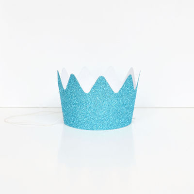 Glitterkruunu - sininen (8 kpl)