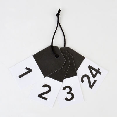 24 pakettikorttia, musta (24 kpl)