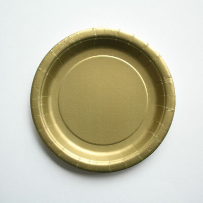 Kullan värinen paperilautanen, pieni (8  kpl)