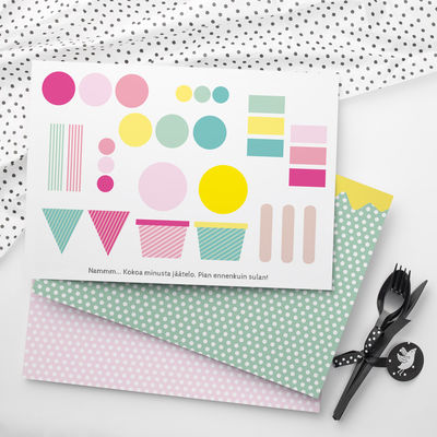 Jätskibaari teemapaperi A4, 8 kpl