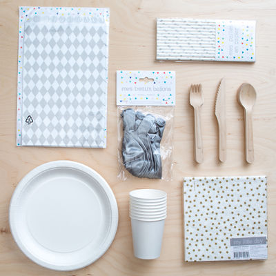 Kemupaketti -kattaus, metallic (8 hlö)