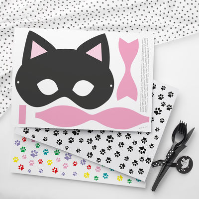 Kisu kisu teemapaperi A4, 8 kpl