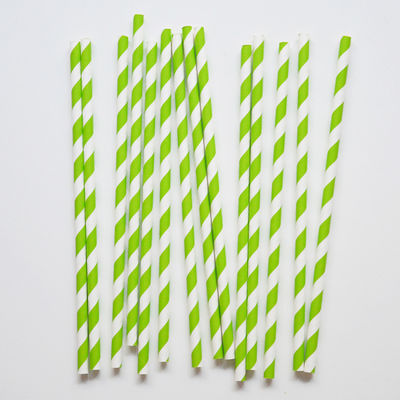Raidallinen paperipilli, vihreä (25 kpl)