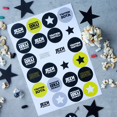 Tähtien sota -tarra arkki ø 40 mm