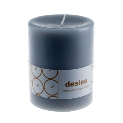 Harmaa pöytäkynttilä 100 mm