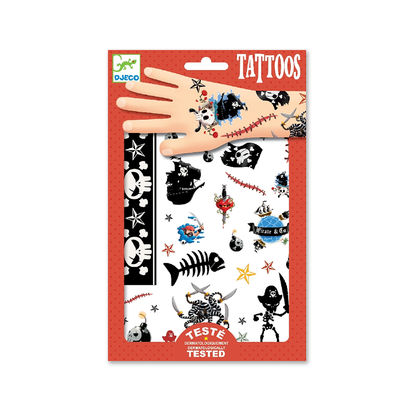 Tatuointisetti, merirosvot (2 arkkia)