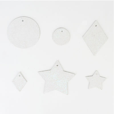 Glitterviirinauha, geometriset kuviot, valkoinen