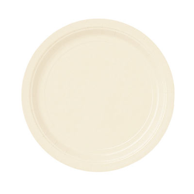 Kerman värinen paperilautanen, pieni (8  kpl)