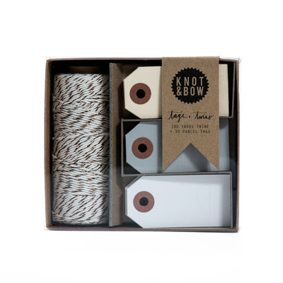 K&B tagit ja bakers twine, natural