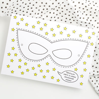 Supersankari -postikortti A5