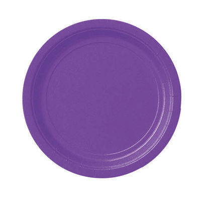 Lila paperilautanen, pieni (8  kpl)