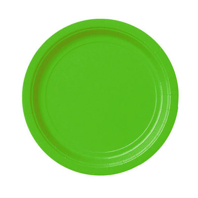 Limenvihreä paperilautanen, pieni (8  kpl)