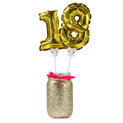 Numerot mini-ilmapallokoristeet (12 kpl)