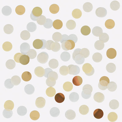 Confetti - valkoinen, kulta, nude (15 G)