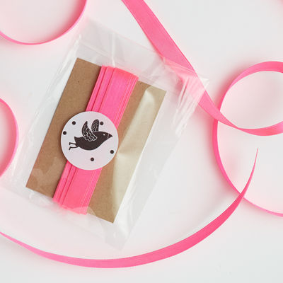 Neon satiininauha pinkki 12 mm (2 m)