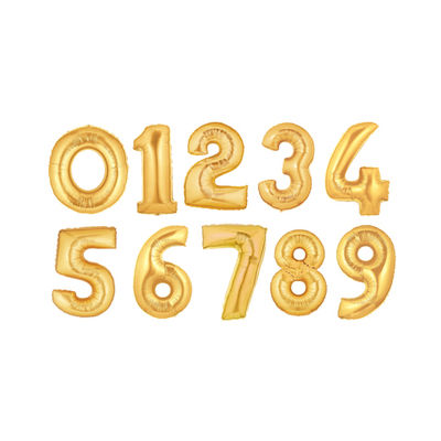 Numero foliopallo, kulta (100 cm)