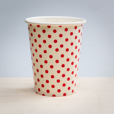 Paperimuki, punainen polkadot (10 kpl)