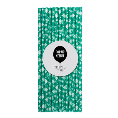 Paperipilli, turkoosi lumihiutale (25 kpl)