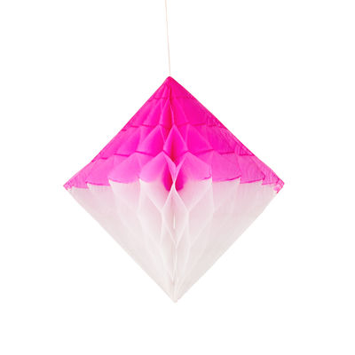 Hunajakennotimantti valkoinen/pinkki 27 cm