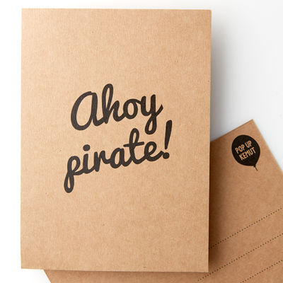 Ahoy pirate! -postikortti