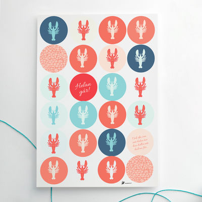 Rapurallaa tarra-arkki, ympyrä Ø 40 mm