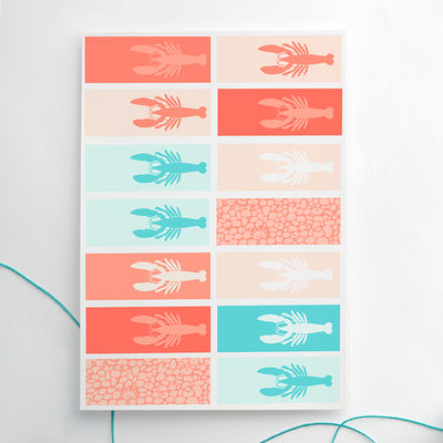 Rapurallaa -etiketti-arkki, 105 x 42 mm