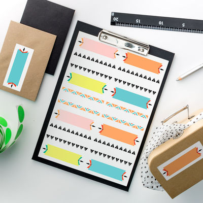 Intiaani etiketti-arkki, 105 x 42 mm