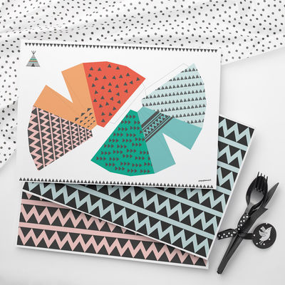 Intiaani teemapaperi A4, 8 kpl