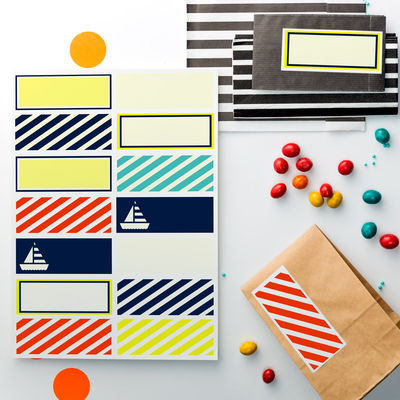 Seilori -etiketti-arkki, 105 x 42 mm