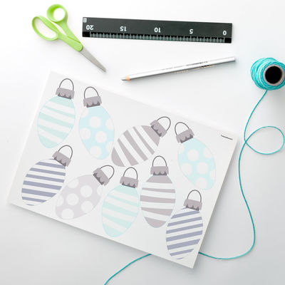 Taikatalvi Napapiirillä paperikoriste/viirit