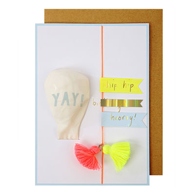 YAY balloon -onnittelukortti